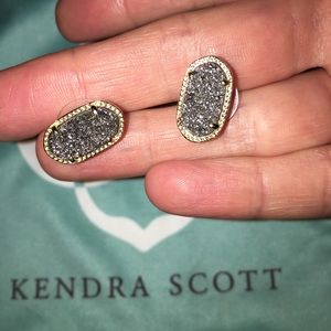 Kendra Scott silver druzy studs